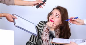 Secretaresse verminder werkdruk